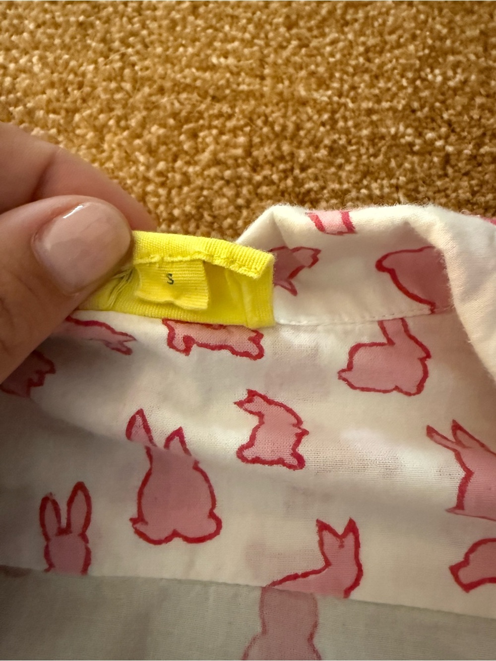 Roberta Roller Rabbit - Pink Bunny Print Two-Piece Pajama Set - Picture 2 of 3